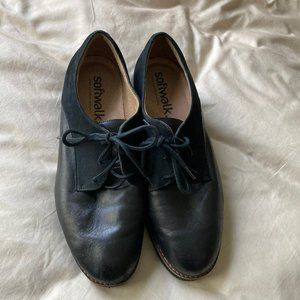 SoftWalk Willis Oxford in Black Leather & Nubuck